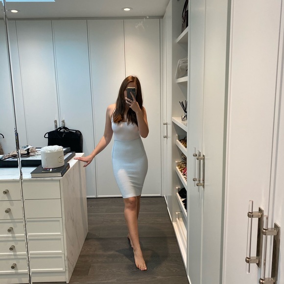 Alexander Wang Light Blue Bandage Skirt - Picture 1 of 10